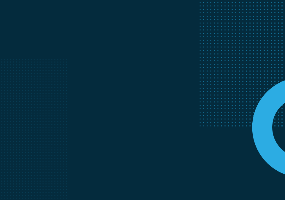 navy dark blue background with half circle on the right overlayed on top of a gray dotted rectangle